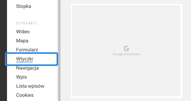 wtyczka google drive na stronę